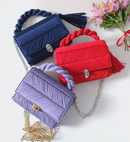 Fashionable Handmade Knitted Tote Bags for Girls & Women
