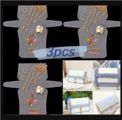 Mess-Free DIY Crafting Durable Plastic Mesh Canvas Sheets Set